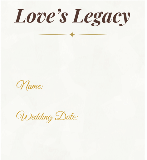 Love's Legacy: A Marriage Heirloom Journal